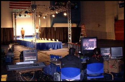 Video Shoot - fashion show - Video Monitors, Lighting, Video Switcher