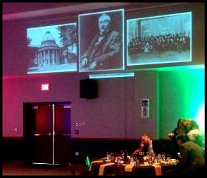 Long Throw video projection across ballroom on to specialized architectural surface
SCSU for the new haven symphony orchestra