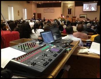 stratford First Babptist Church install sound and video systems